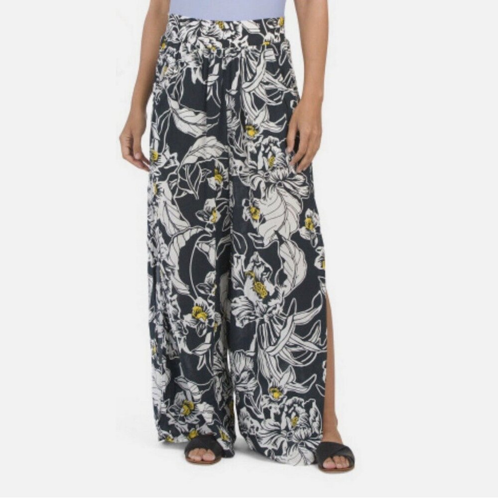 Maaji Floral Print Wide Leg Cover-Up Pants